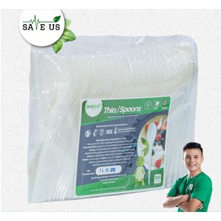 Túi 100 muỗng (thìa) sinh học phân hủy hoàn toàn