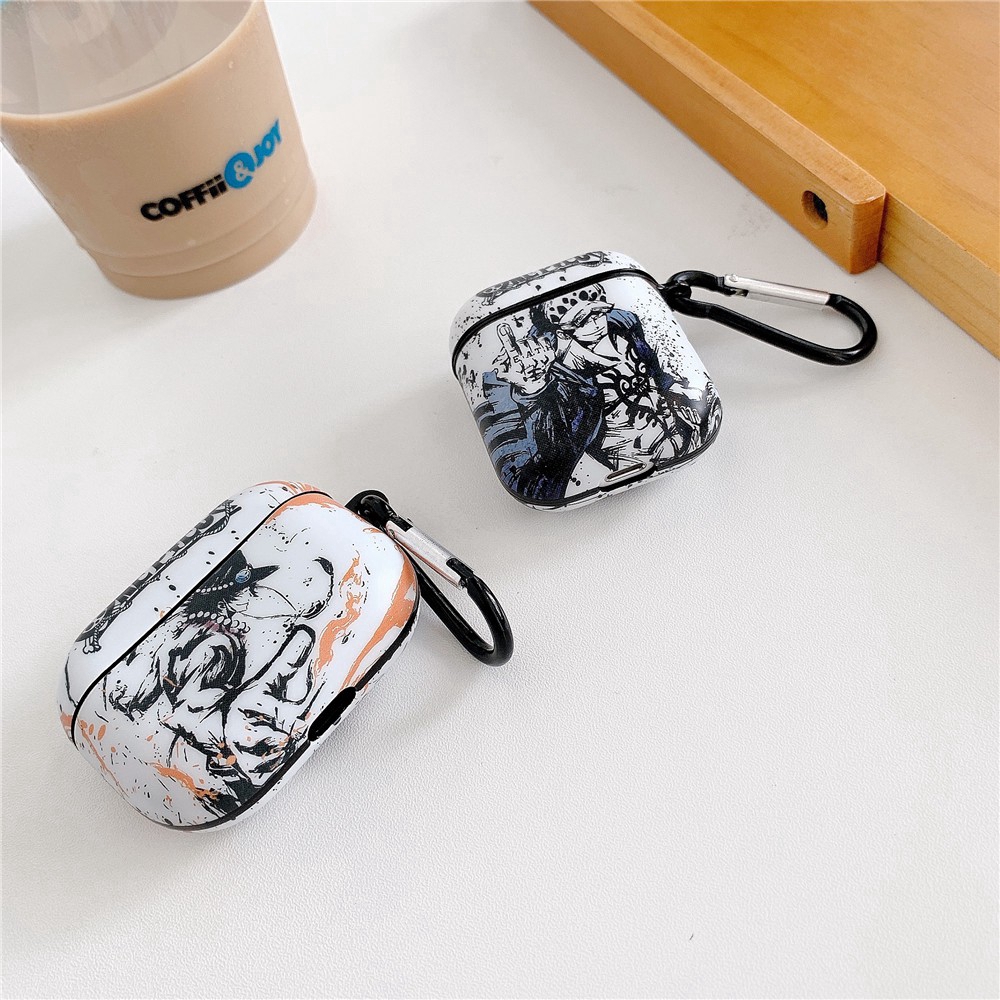 Vỏ Bảo Vệ Hộp Sạc Tai Nghe Airpods Pro Airpods 3 gen3 Airpods 2 Bằng Silicon Hình One Piece Trafalgar Law & Portgas · D · Ace Ốp