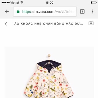 Áo khoác Zara 2 mặt bé gái