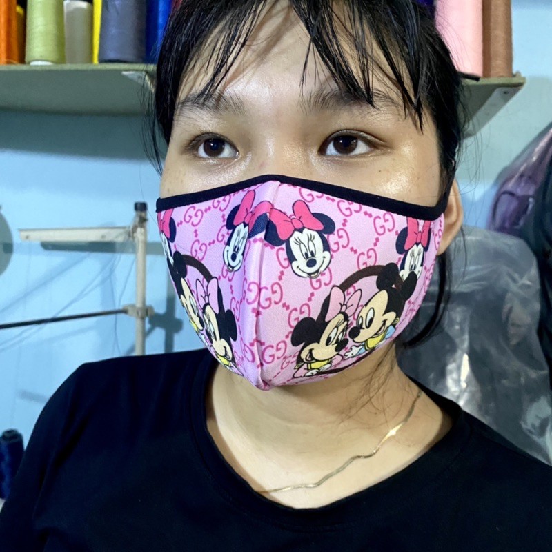 Khẩu trang Polo Style 2 lớp vải su, dễ thở, quay cột đầu thoải mái không đau tai | BigBuy360 - bigbuy360.vn