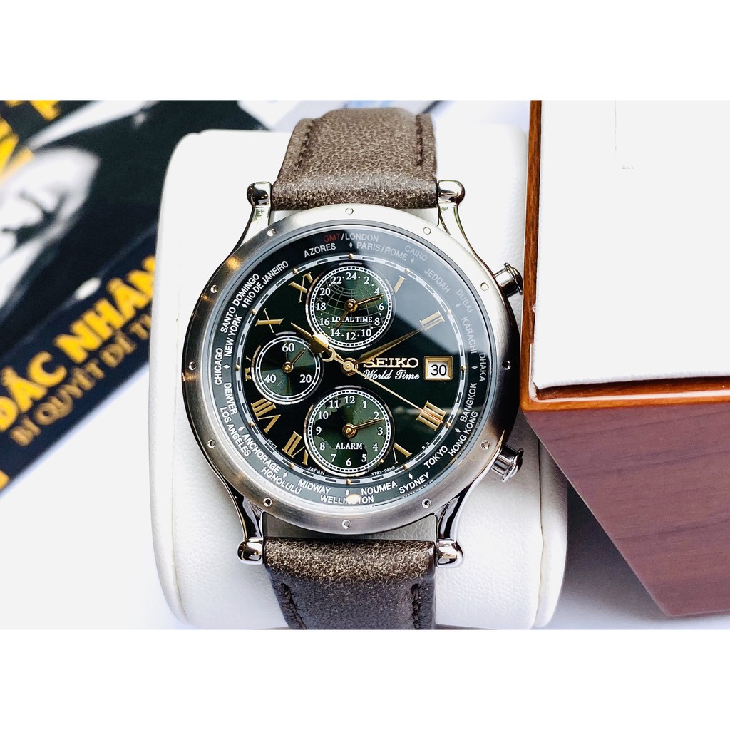 Đồng hồ nam chính hãng Seiko Limited Edition Kỷ niệm 30 năm Series Age of Discovery- SPL057P -Máy Quartz pin - Kính cứng