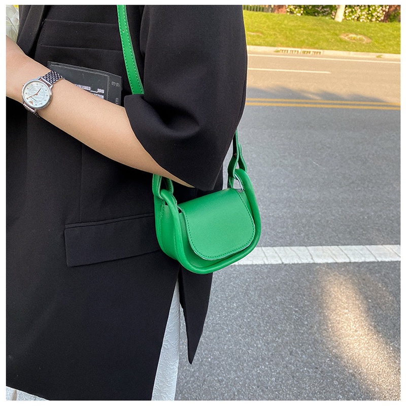 One Túi Đeo Vai Hình Vuông Cỡ Nhỏ Màu Trơn Phong Cách Phương Tây Thời Trang Mùa Hè 2022 Cho Nữ GYLXB072