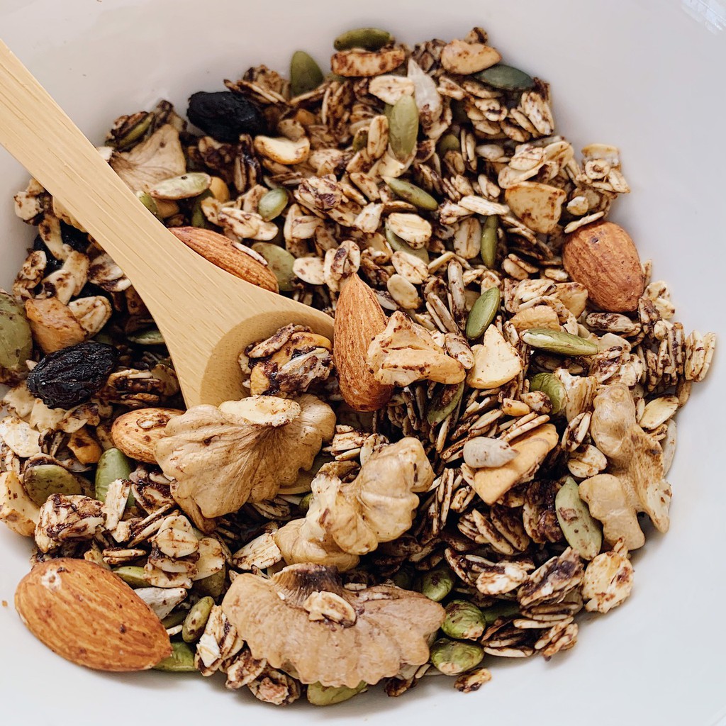 500gr ngũ cốc hạt và yến mạch ăn kiêng granola không đường | BigBuy360 - bigbuy360.vn
