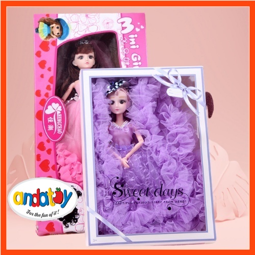 Hộp quà tặng vỏ hộp đựng búp bê xinh xắn đáng yêu quà sinh nhật cho bé gái ANDATOY AD897