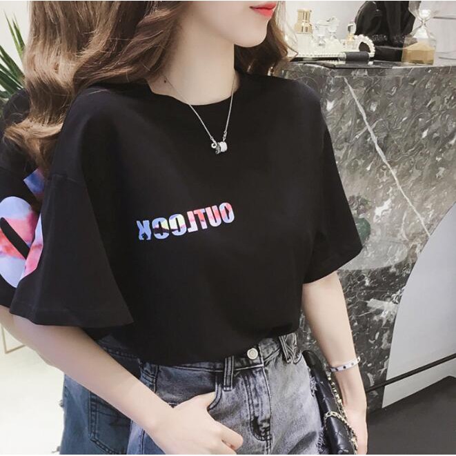 Áo Thun Tay Ngắn Thời Trang Mùa Hè Cho Nữ