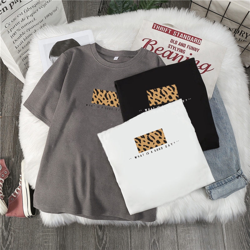 SUXI Áo Thun Tay Ngắn Phong Cách Hàn Quốc