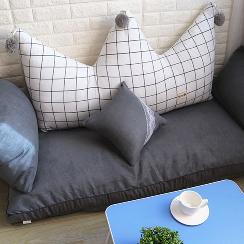 ✒﹊Simple Crown Backrest Đôi Sofa Giường Phòng ngủ Song phương Cửa sổ Đậu Tatami Lazy