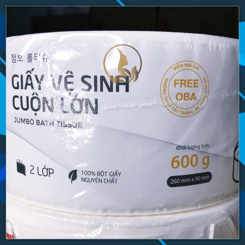 Giấy Vệ Sinh Cuộn Lớn 2 Lớp Choice L Lotte Hàn Quốc, 1 Cuộn/600g (Combo 5 Cuộn)