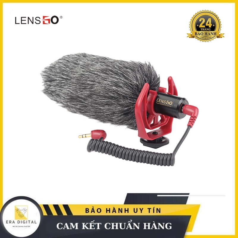 Mic thu âm - LensGo Microphone LYM-DMM2 Super Cardioid Micro dành cho điện thoại, máy ảnh, máy quay phim - Chính Hãng
