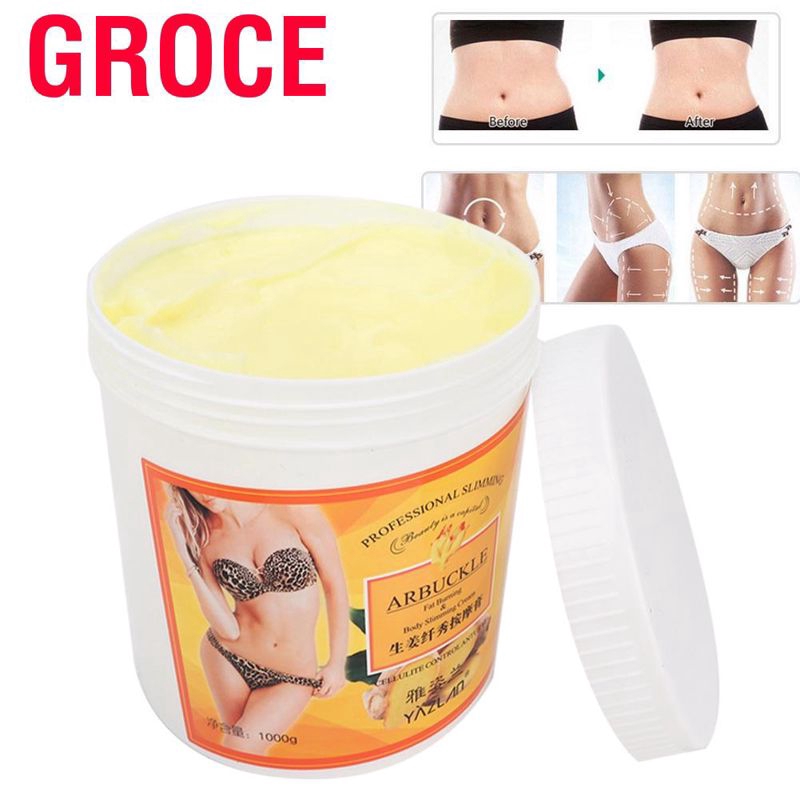 Groce 1000 Firming Cream - Anti-cellulite massage cream Ideal for legs and hips  Reducing Fast absorption