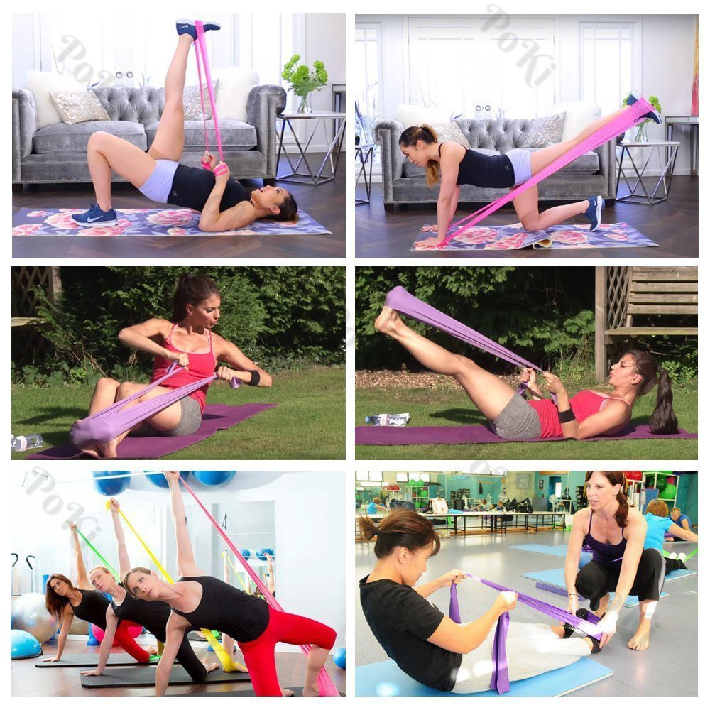 Dây thun tập Yoga 1.5m, dây tập kháng lực cao cấp - POKI