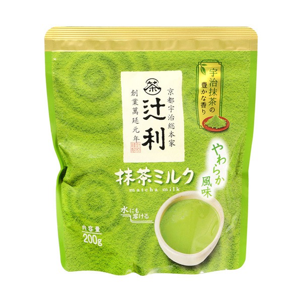 Bột trà xanh sữa Matcha Milk Tsujiri 200g - Nhật Bản