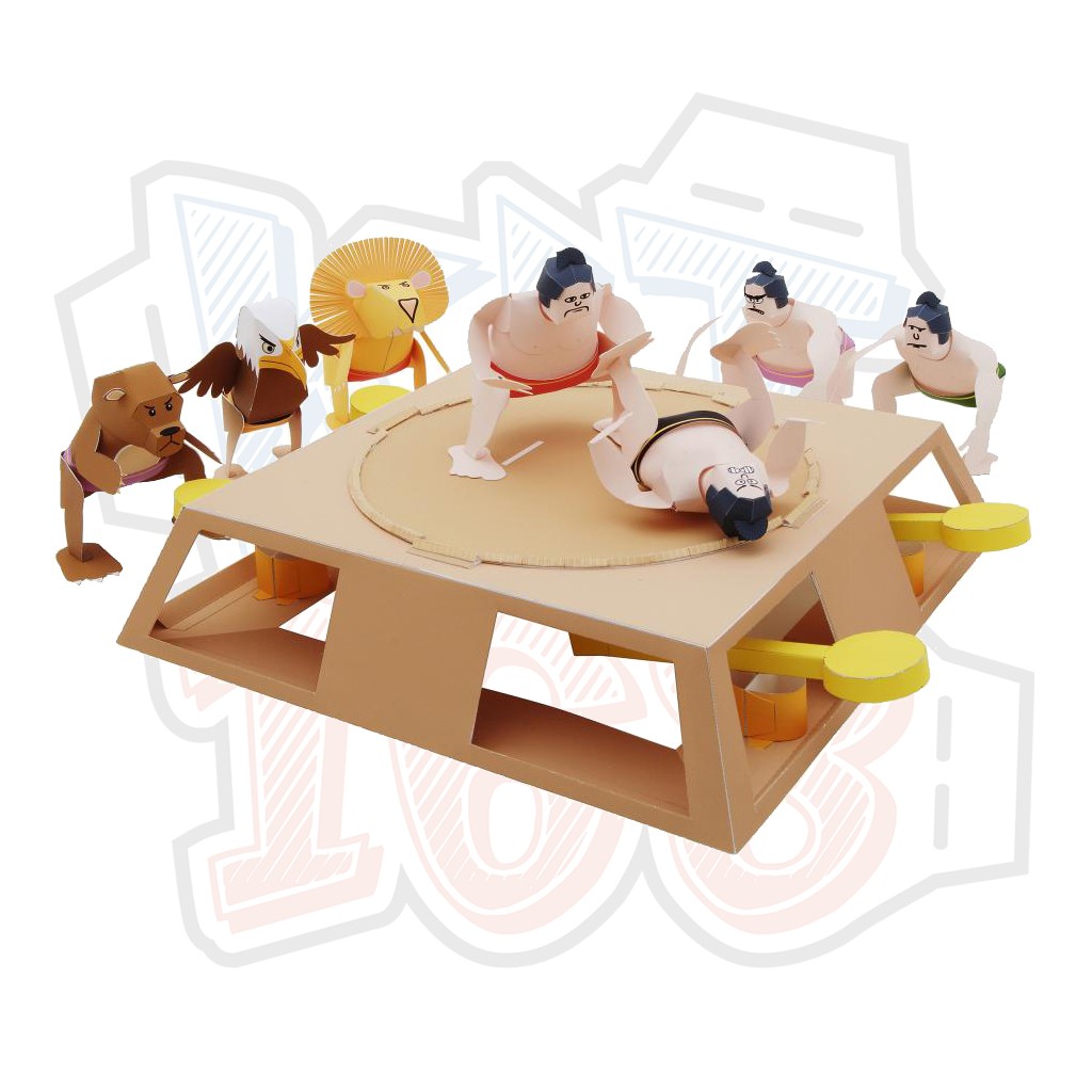 Mô hình giấy Đồ chơi Sumo Wrestling Game