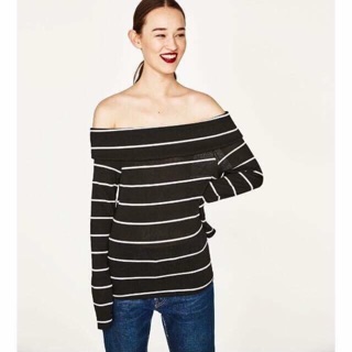 áo trễ vai zara chuẩn auth chưa hề mặc chỉ mới giặt size L