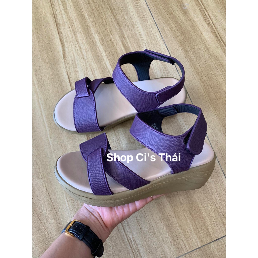 Giày Sandal nữ đế xuồng - Mossono YW570 và CN3W, CN1W - Dép Thái nhập khẩu