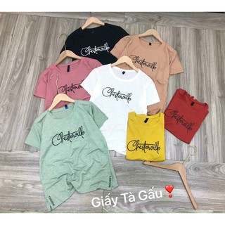 Áo giấy chữ shop sun soc