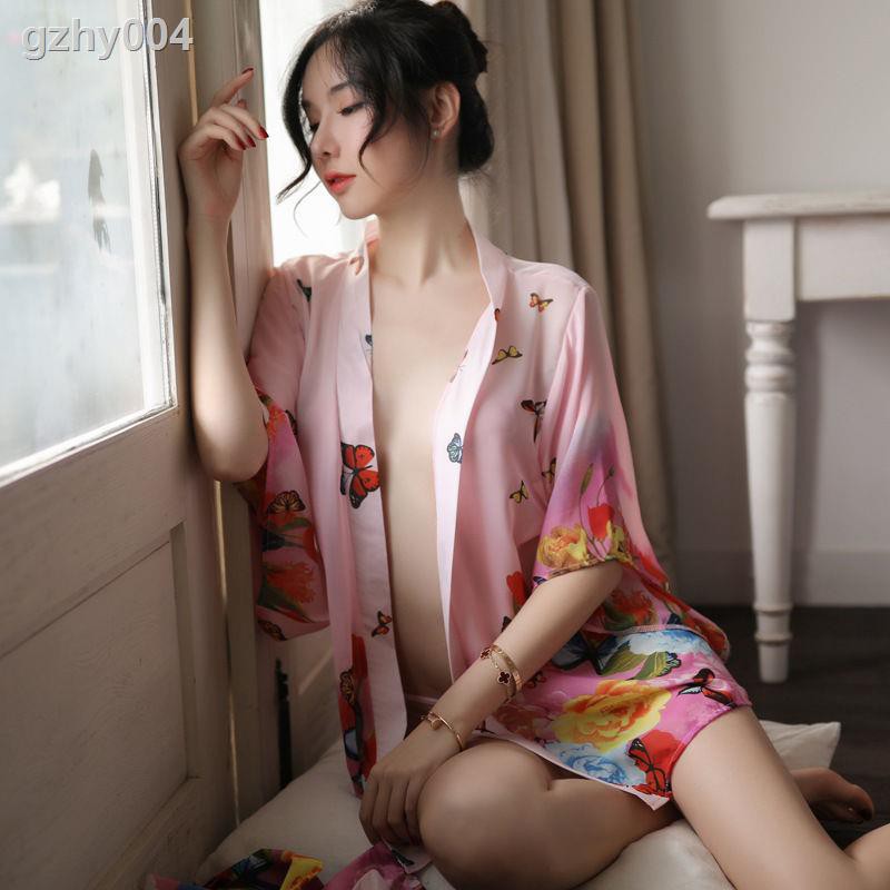 Bộ Đồ Ngủ Kiểu Kimono Cách Tân Phong Cách Trung Hoa Quyến Rũ Cho Nữ