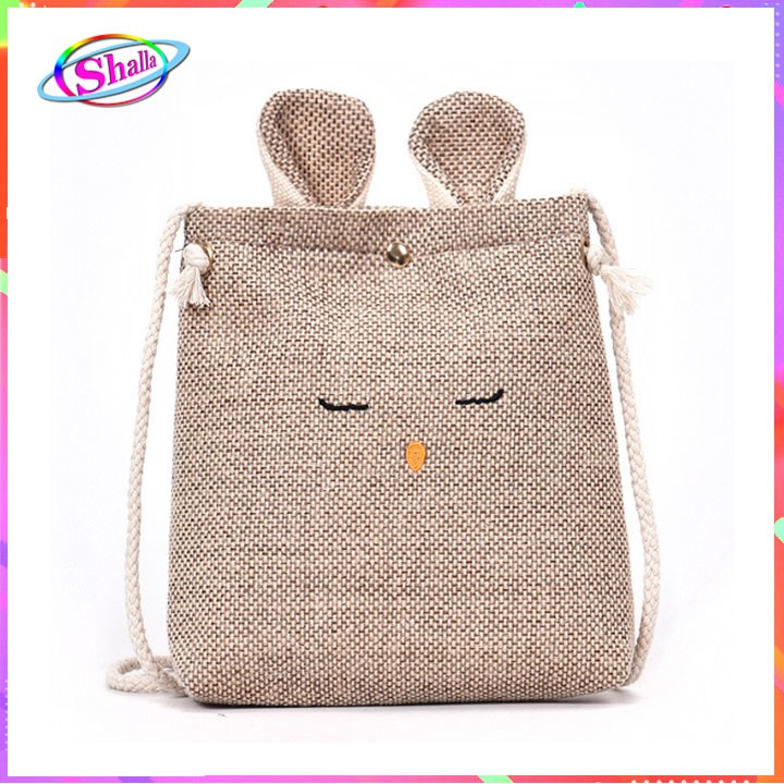 Túi đeo vao chéo bố mini tai thổ đáng yêu thời trang SD4 Shalla
