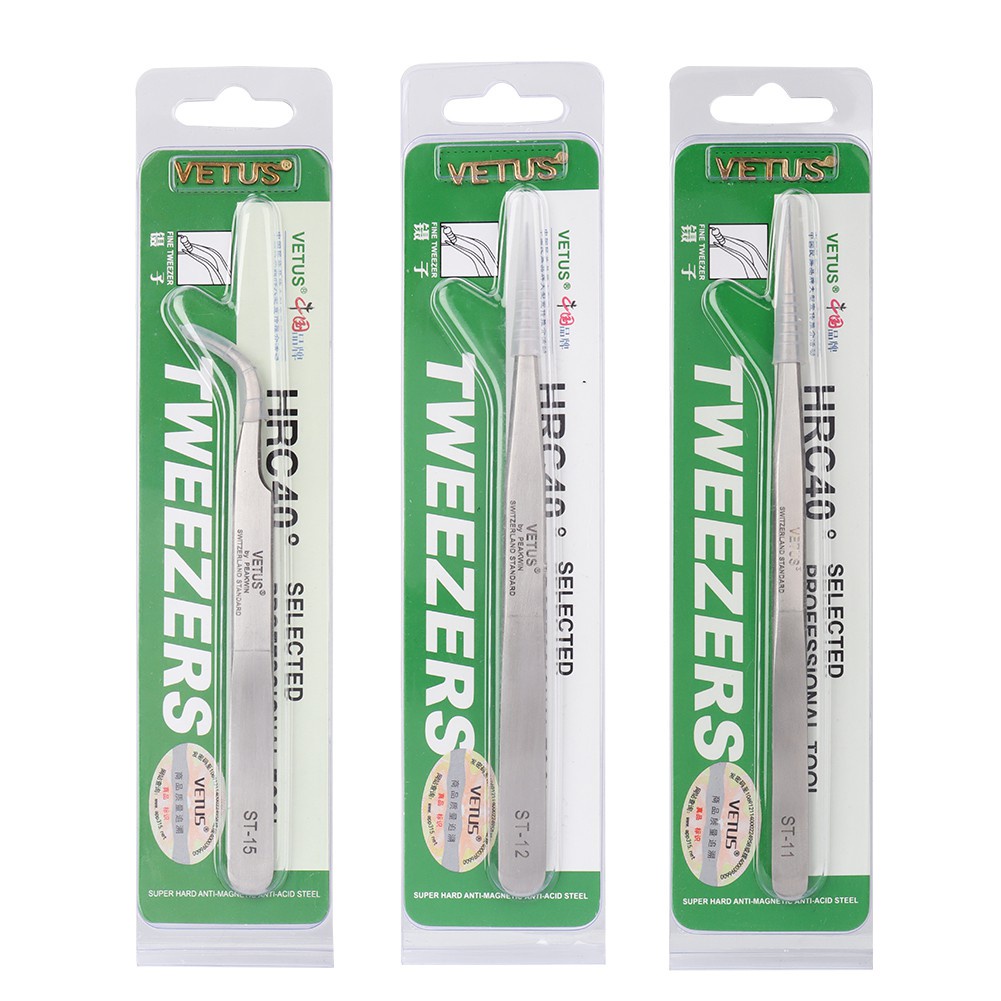 Nhíp thép không gỉ cong và thẳng dùng để gắp nối mi chuyên dụng