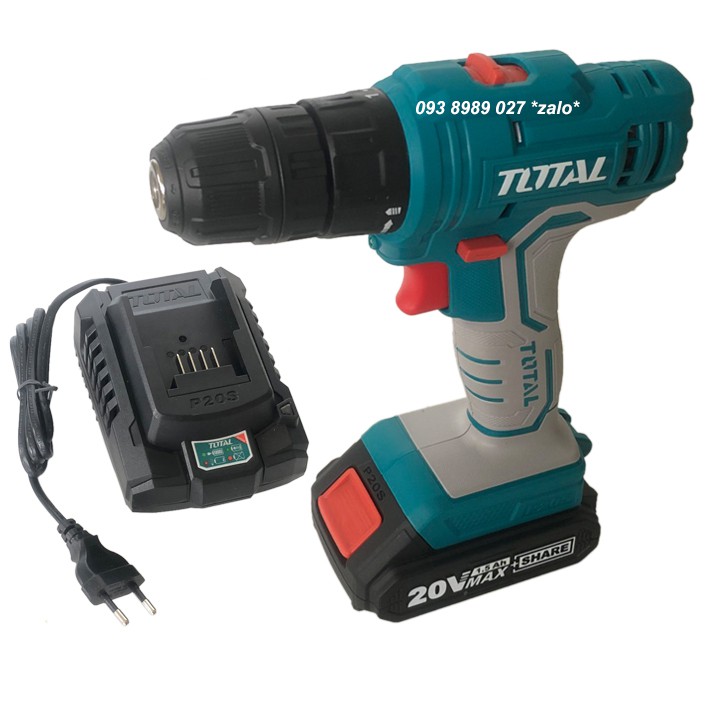 MÁY KHOAN VẶN VÍT DÙNG PIN TOTAL 20V TDLI20011