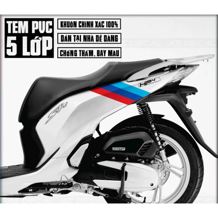 TEM HP4 XE SH 2012 - 2022 CHẤT LIỆU PVC CHỐNG BAI MÀU CHỐNG NƯỚC