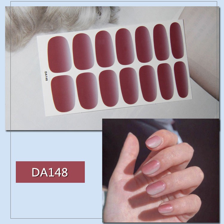 Bộ nail sticker 14 miếng dán móng tay trang trí 3D DA141-DA160 xinh xắn chống thấm nước