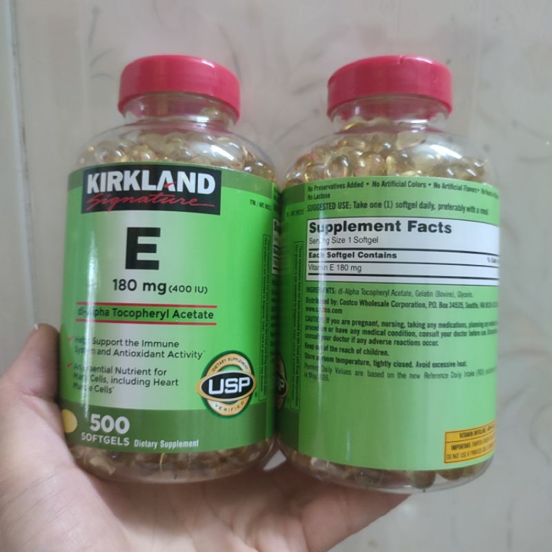 Vitamin E Kirkland 400ui - Vitamin E 500 viên Kirkland