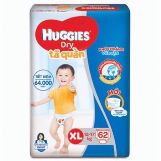 Tả quần huggies xl62. Mẫu mới.