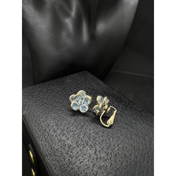 Bông tai đá xanh hình hoa