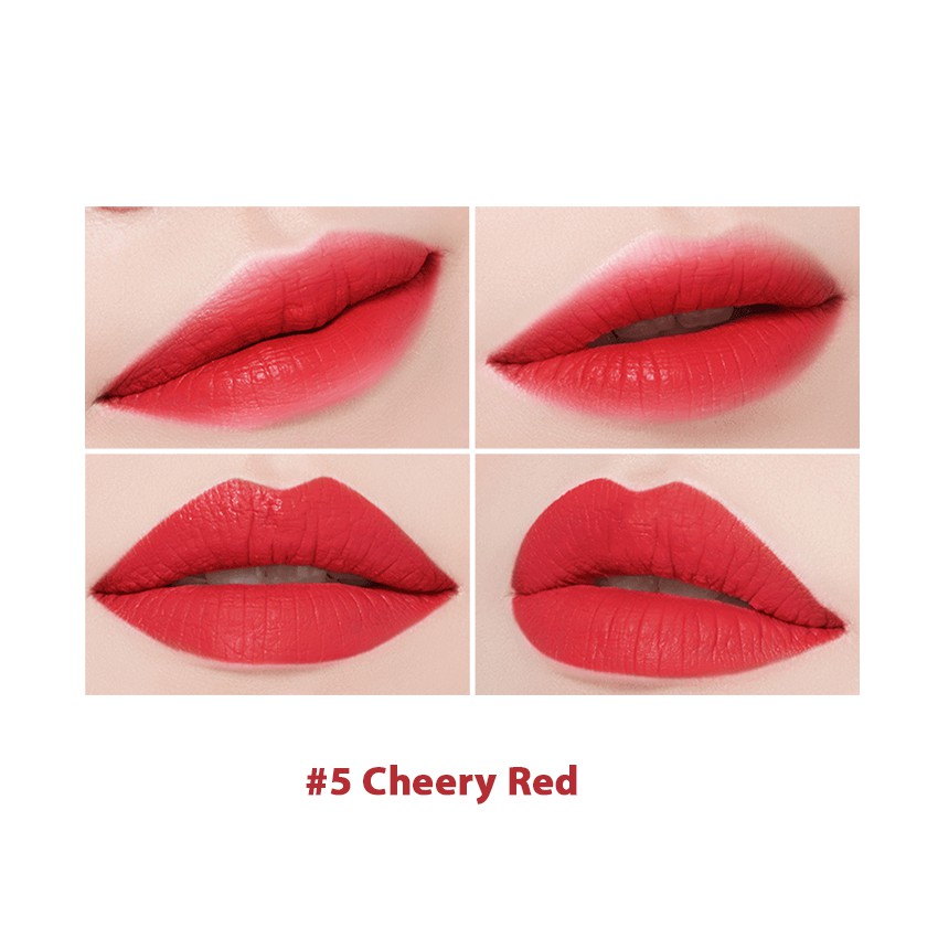 Son Matte bền màu The Rucy Blooming Lipstick 3.5g Màu 5 Cherry Red