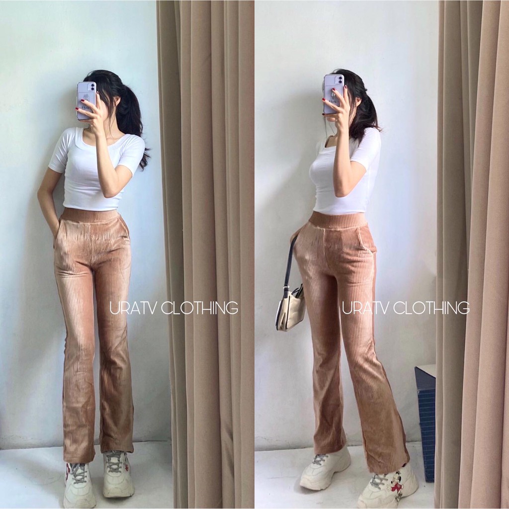 [FREESHIP - ẢNH CHÍNH CHỦ] Quần LOE NHUNG UNl xuất dư