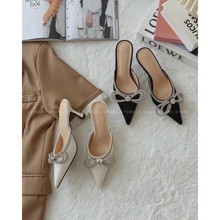 Sục cao gót 5cm nơ đá