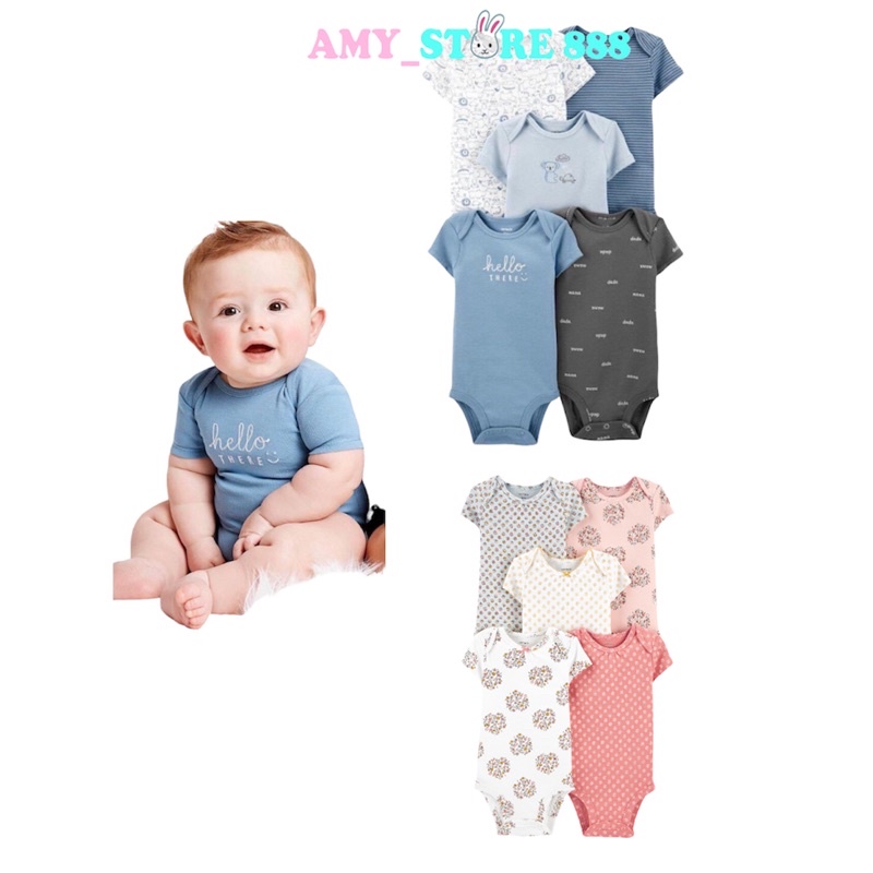 Body chip Carter chất cotton mềm thoáng thấm hút mồ hôi, bodysuit sơ sinh xuất dư cho bé