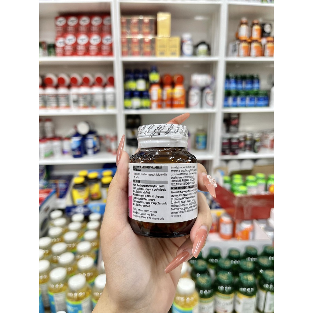 Viên uống nam việt quất Blackmores Cranberry Forte 50000mg  _ NHẬP ÚC ✈️