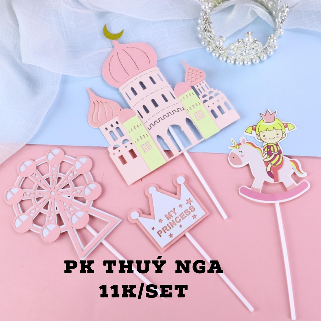 LÂU ĐÀI ,VÒNG QUAY,CƯỠI NGỰA TRANG TRÍ BÁNH KEM