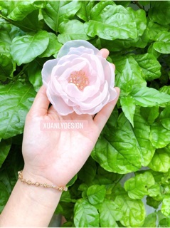Hoa voan đính kết áo