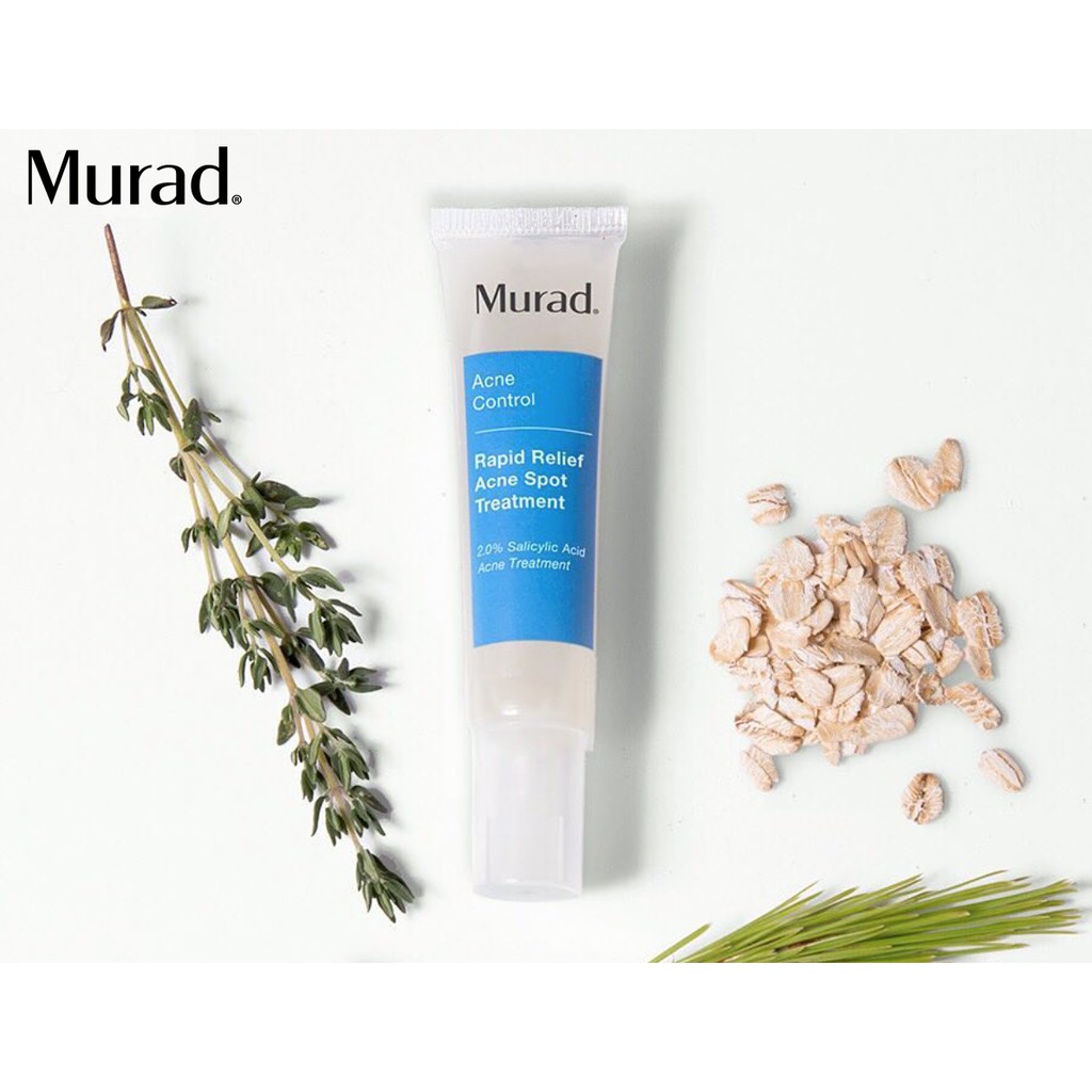 Gel giảm mụn 4h Murad Rapid Relief Acne 15ml Tặng 2 Clarifying Cleanser 15ml