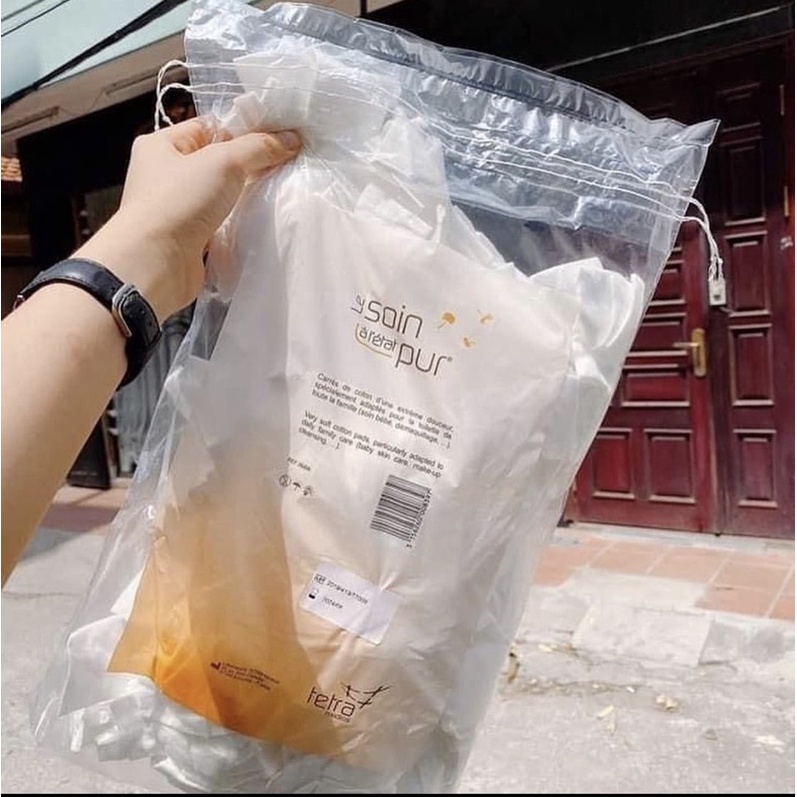 Bông tẩy trang hữu cơ Tetra nội địa Pháp