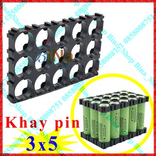 Khung gắn pin 18650 3x5, 3x6, 4x5, 4x6 tùy chọn