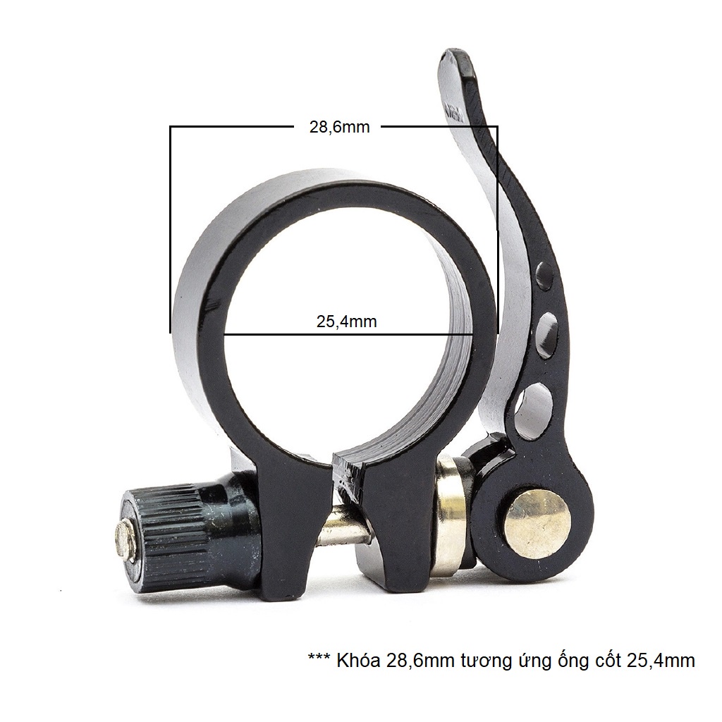 Khóa Cốt Yên Xe Đạp - Dụng Cụ Tăng Giảm Độ Cao Yên Xe - Loại 28,6mm - 31