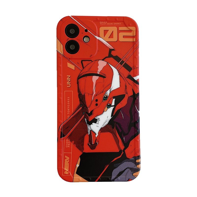 Ốp Cartoon Neon Genesis Evangelion Case Iphone 15 Pro Max 14 13 12 Pro 11 TPU Soft Cover