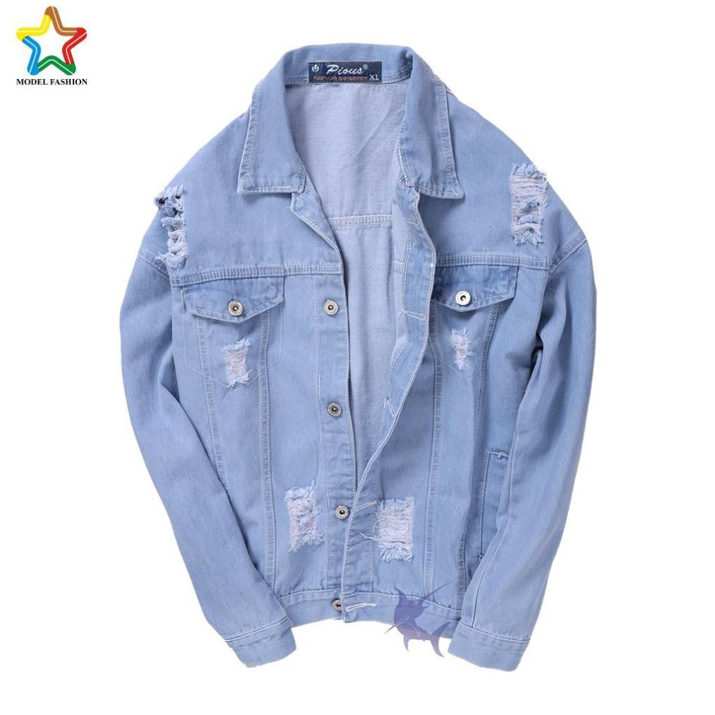 Áo khoác jean nam thời trang cao cấp modelfashionvn AKJ005