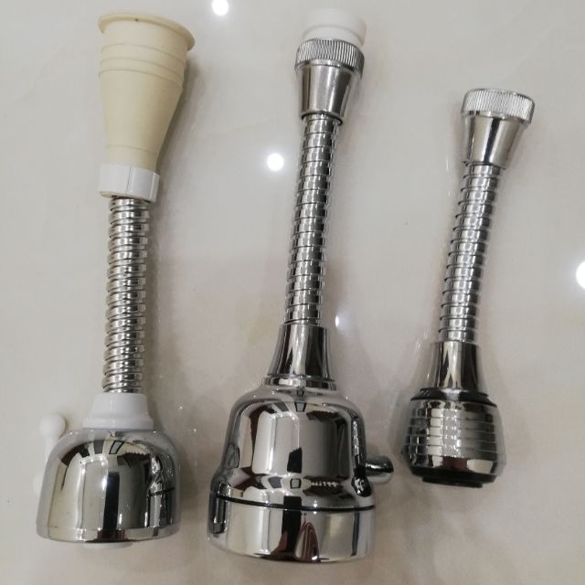 Vòi rửa bát tăng áp điều hướng 360 độ loại inox  22mm