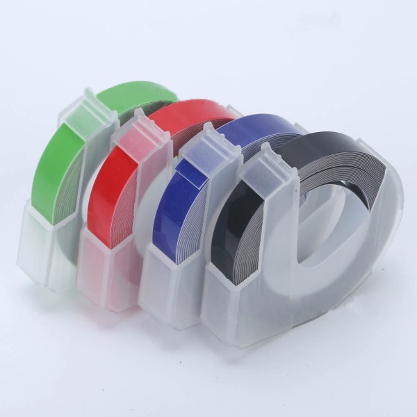 Băng Keo 9mm Dập Nổi 3D Cho Máy In DYMO1610 Motex1540