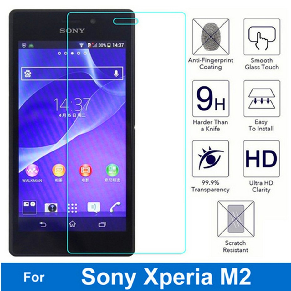 Kính Cường Lực Toàn Màn Hình Cho Sony (Xperia M2) S50H D2303 D2303 D2306 D2403 D2406