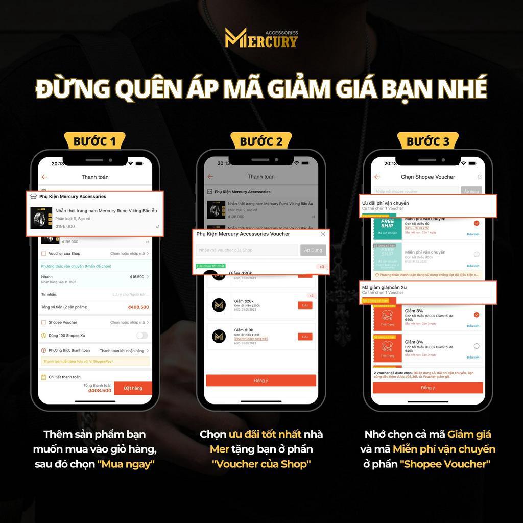 Set dây chuyền, vòng tay thời trang nam nữ M-Daisy