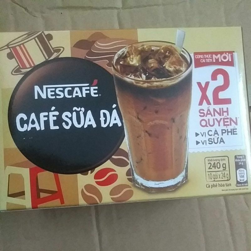 Ca phê sữa đá nescafe 240g