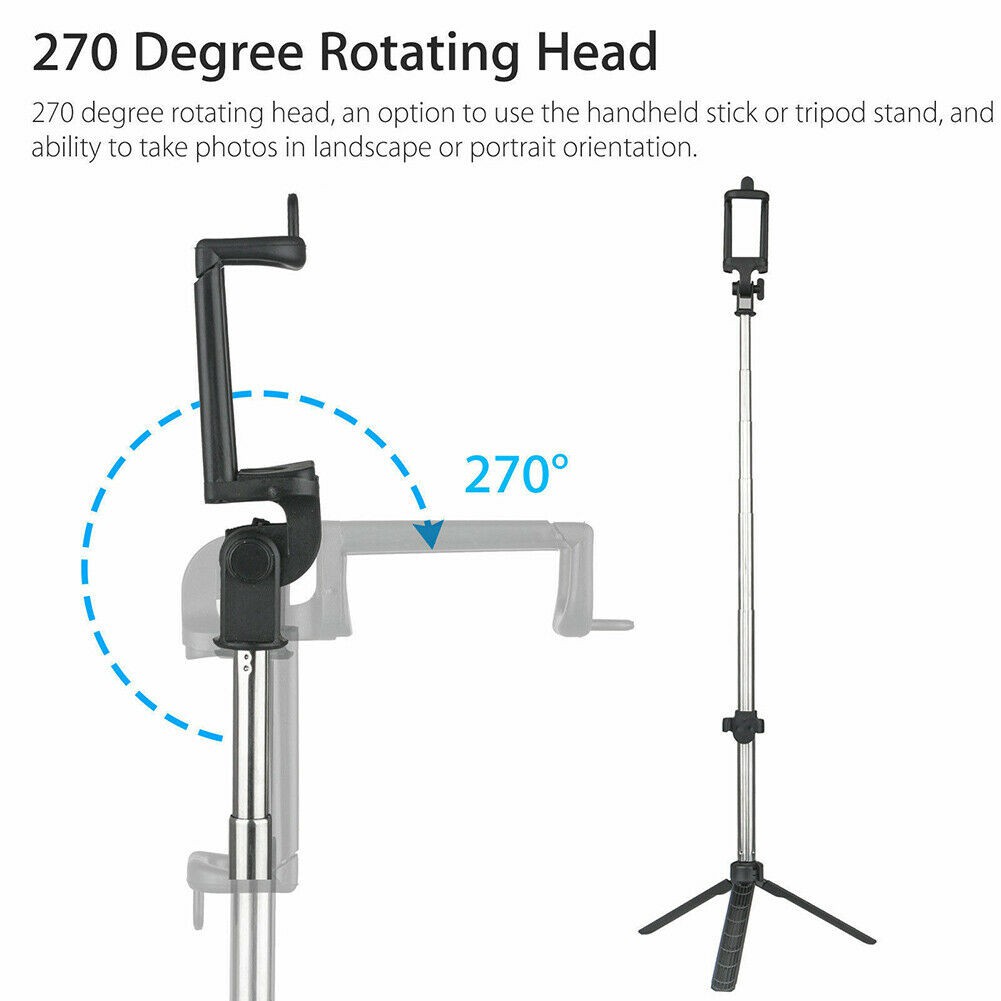 Gậy chụp ảnh tự sướng bluetooth có thể gấp gọn chuyên dùng cho iphone samsung oppo
