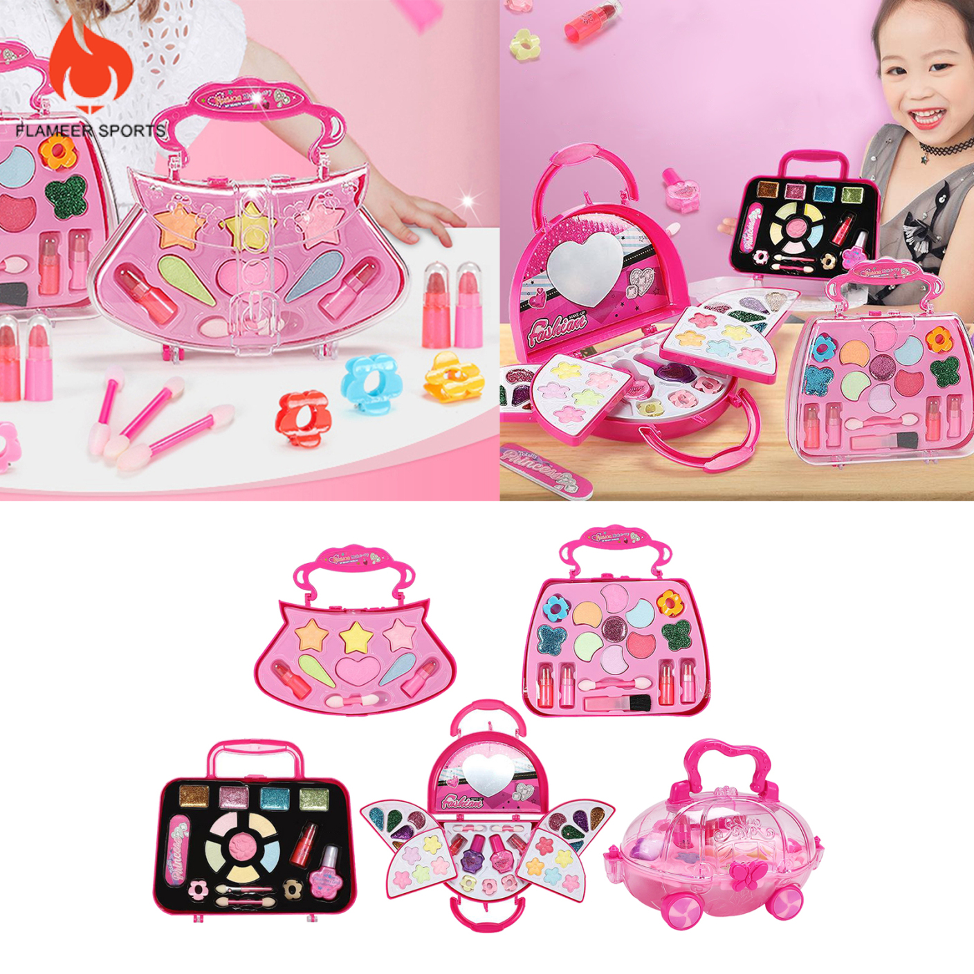 (Hàng Mới Về) Bộ Đồ Chơi Trang Điểm Phong Cách Thể Thao Cho Bé Gái | BigBuy360 - bigbuy360.vn