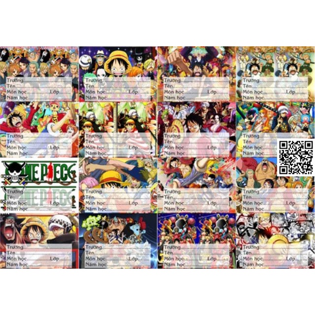 Nhãn dán One Piece ANIME MANGA vua hải tặc chống trầy, chống thấm nước, không phai màu dưới ánh nắng 1719 D
